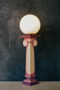 Red Column Table Lamp