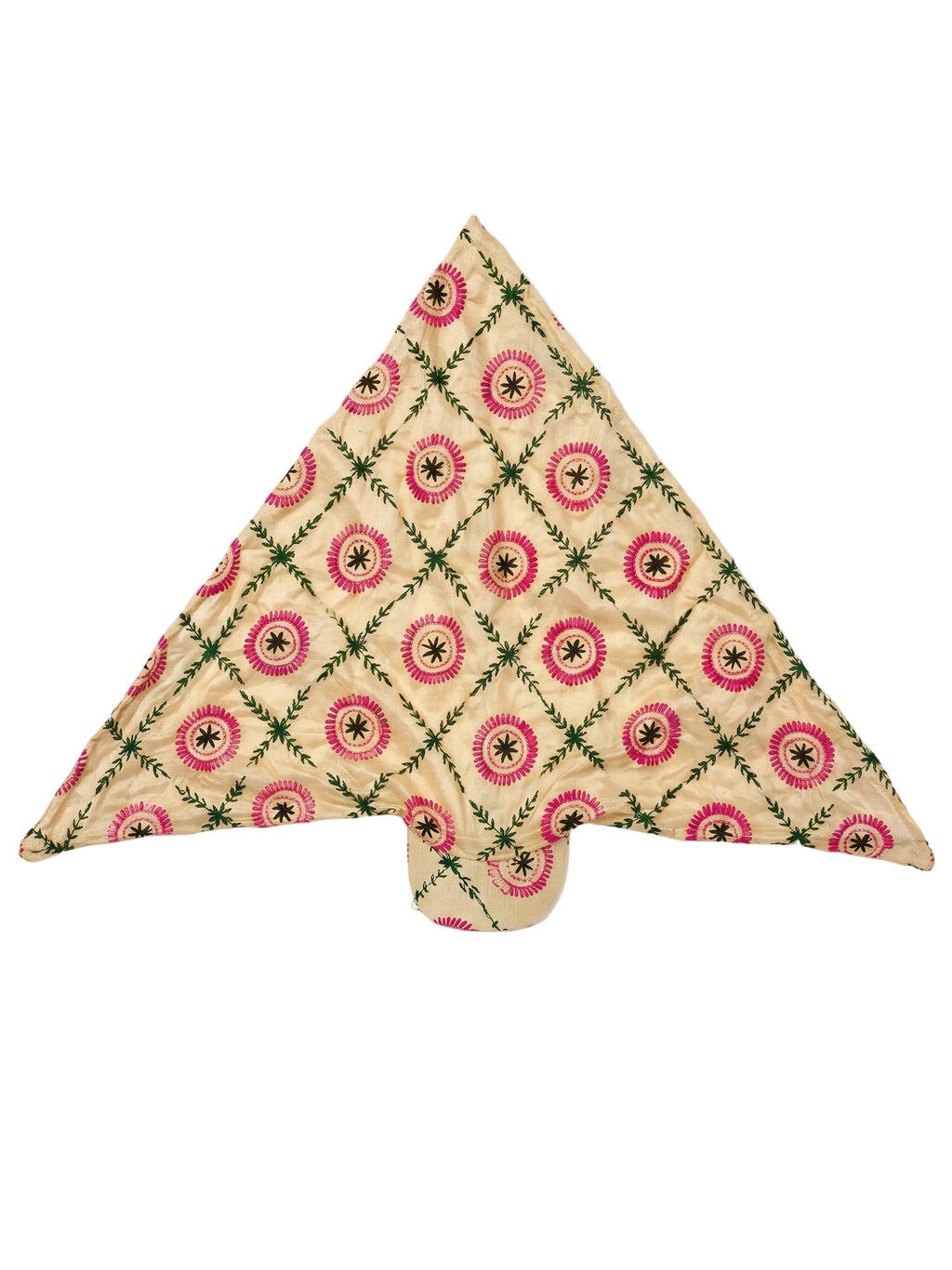 Thread Embroidered Scarf Hat