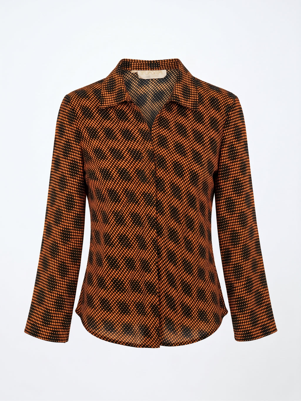 Reserve 70's Italian Orange Psychedelic Shirt