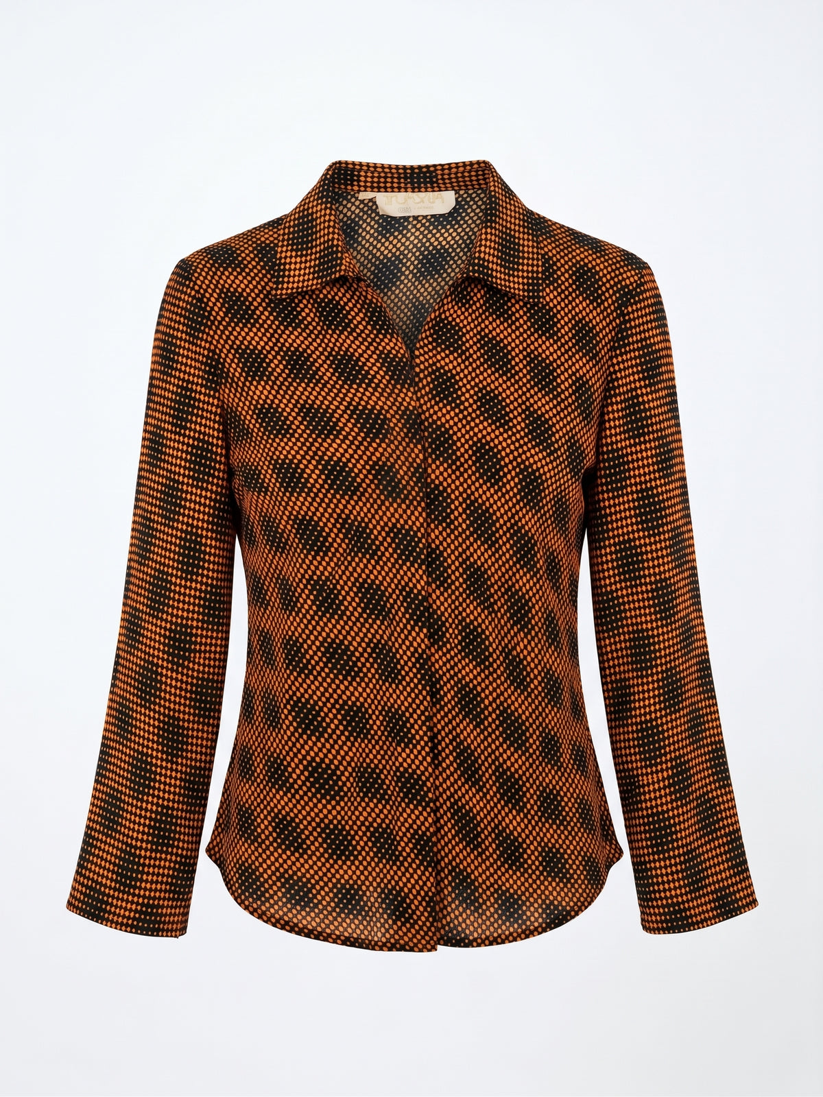 Reserve 70's Italian Orange Psychedelic Shirt