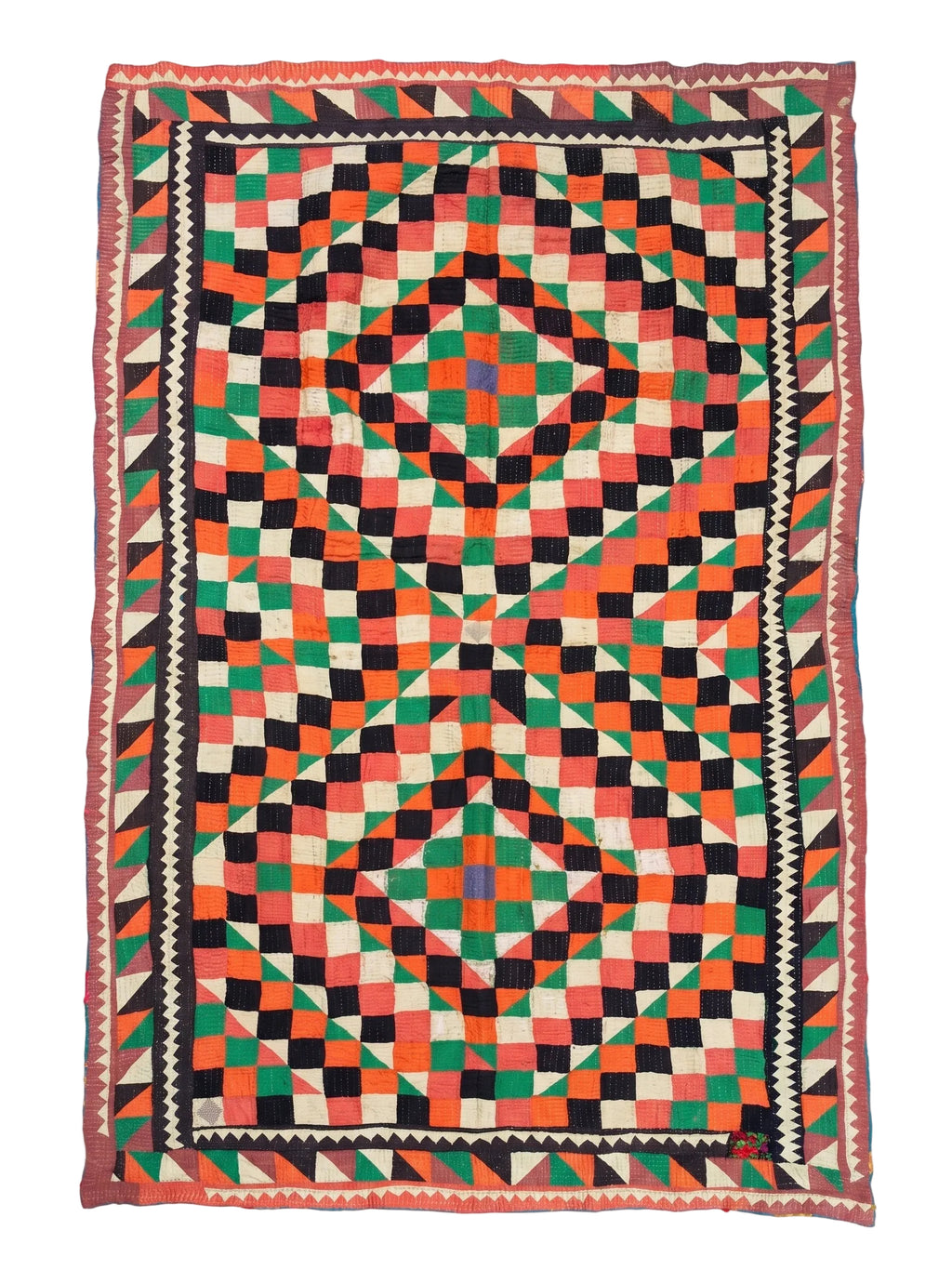Green and Orange Quilt