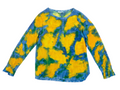 Yellow and Blue Flower Shirt