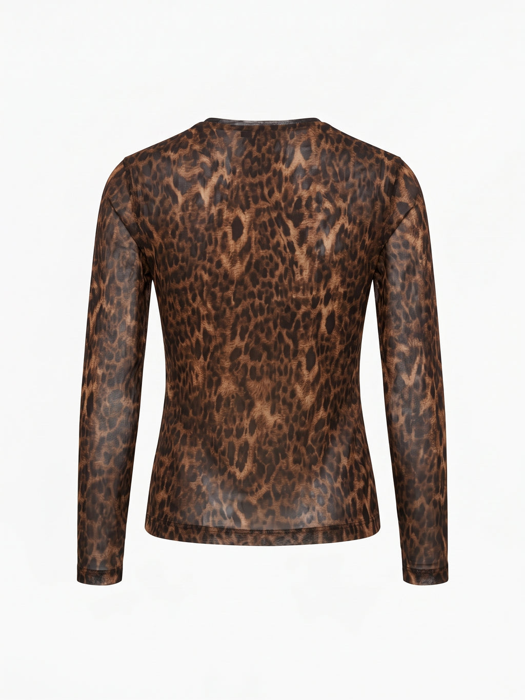 Verse Leopard Mesh Top