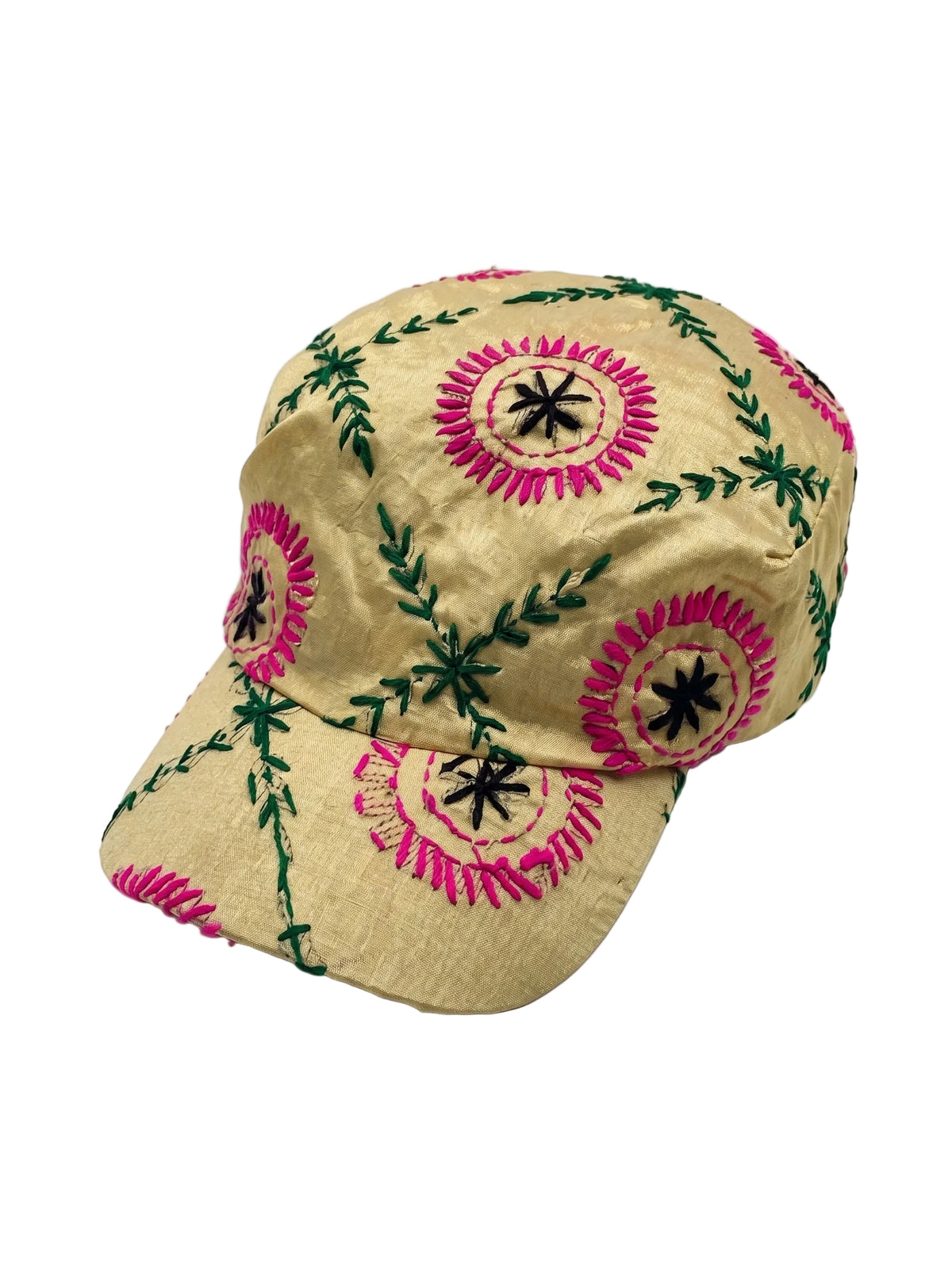 Thread Embroidered Scarf Hat