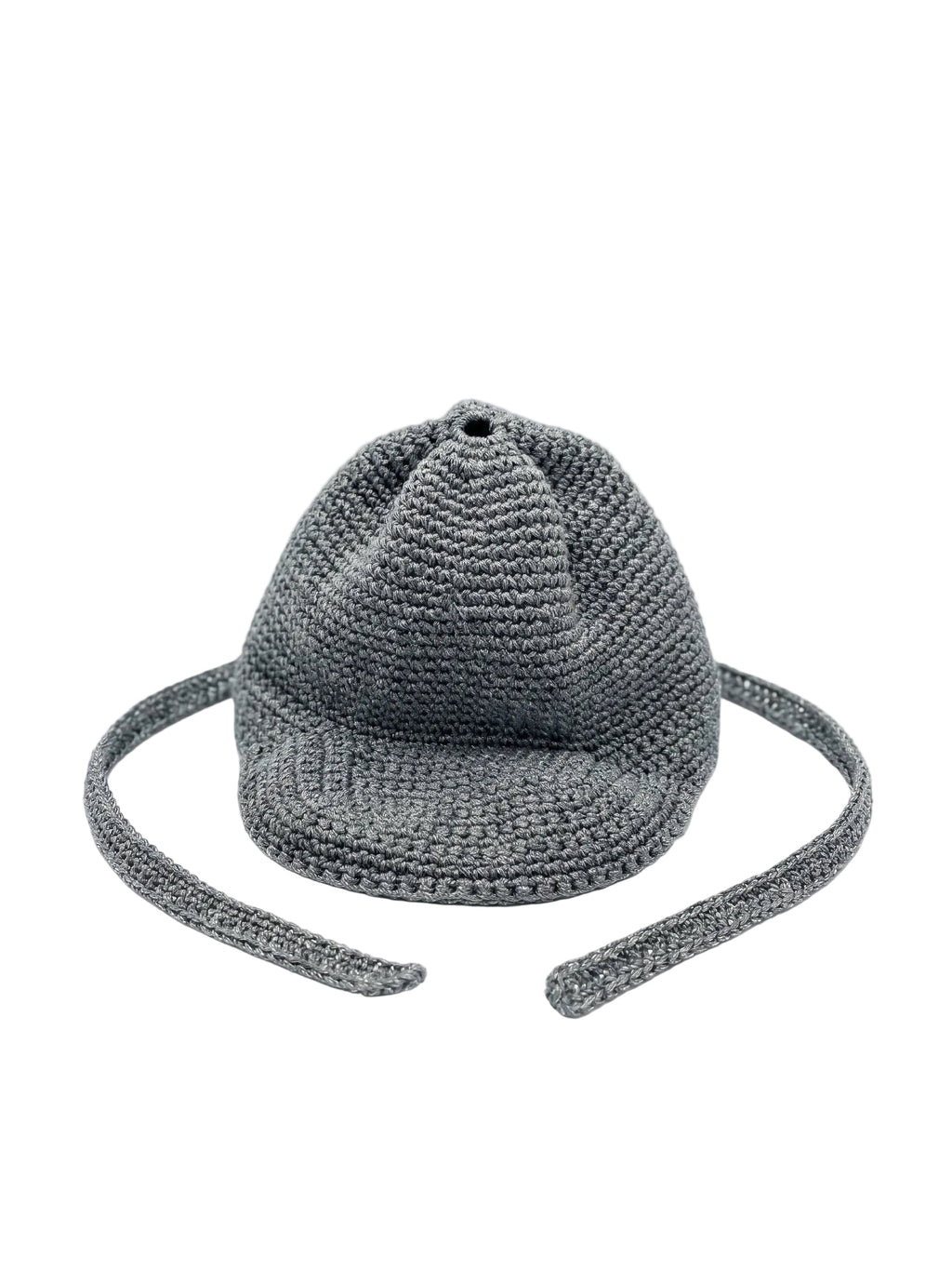 Hand Crochet Hat (Silver/Grey)