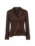 Etro	Brown Silk Blouse
