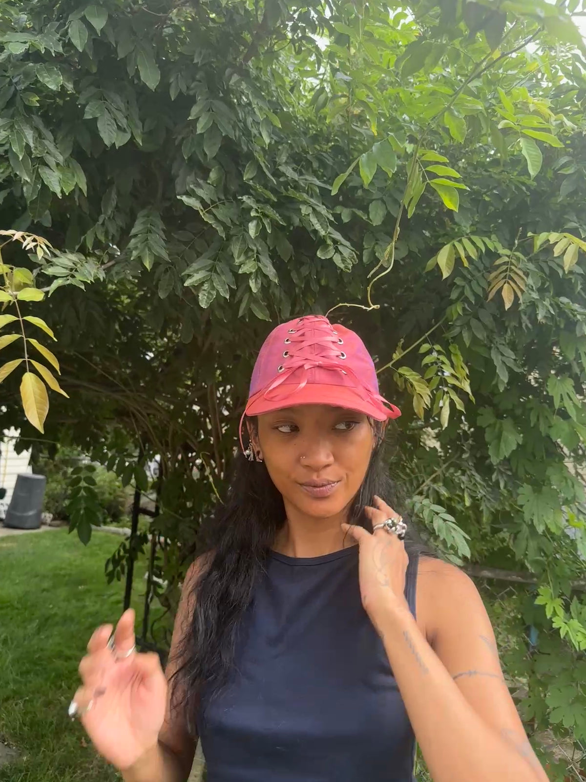 Rose Pink Corset Hat