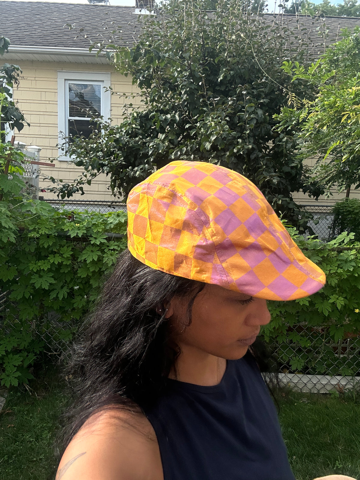 Taxi/Golf Hat (Gold and Purple)