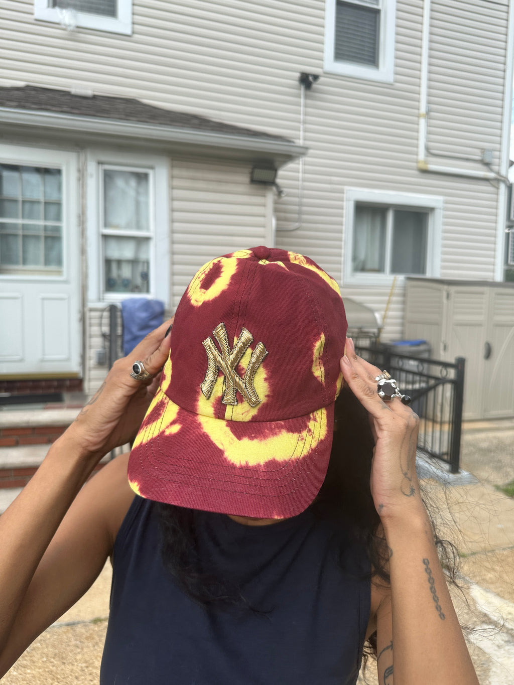 NY Hat (Red and Yellow)