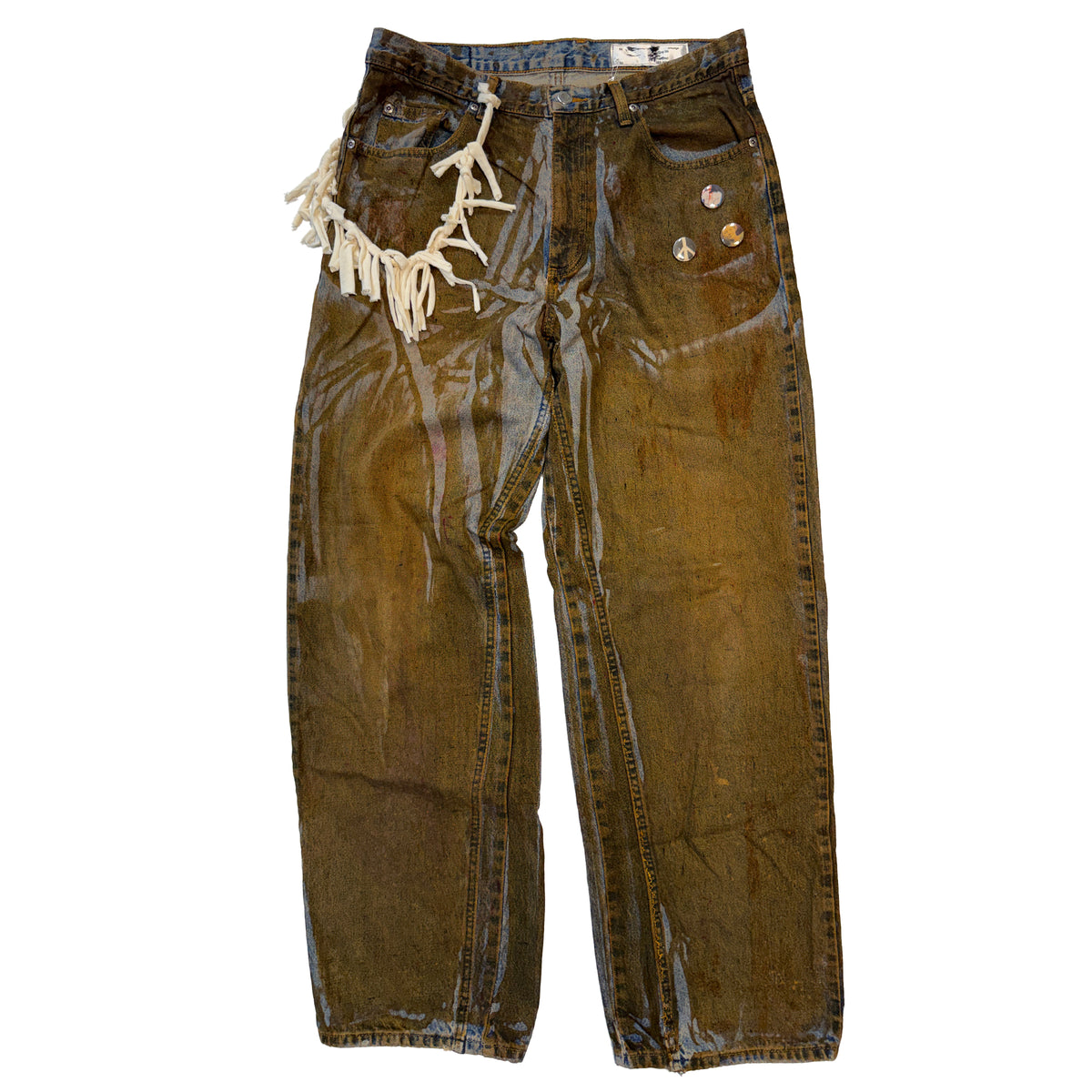 Metal Printed Denim (Swamp)
