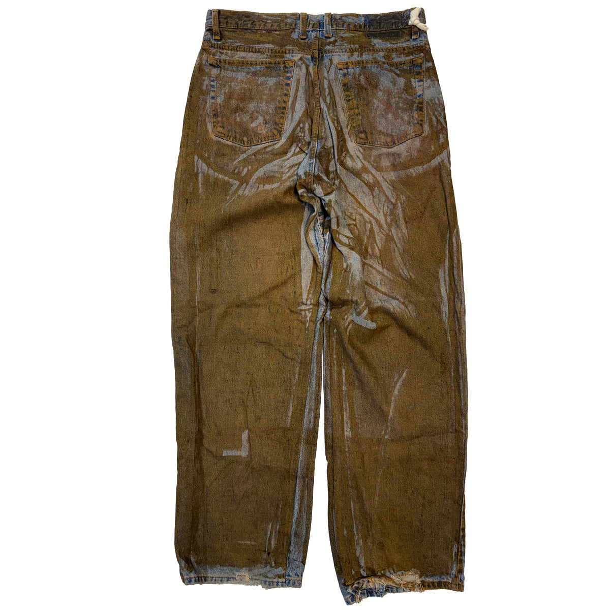 Metal Printed Denim (Swamp)