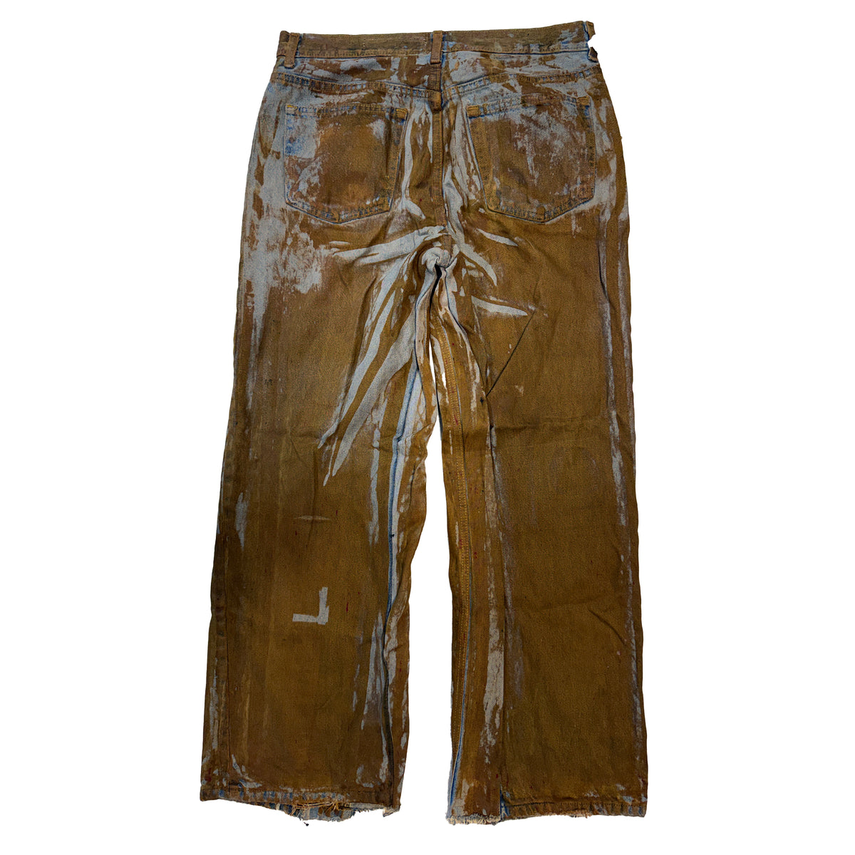 Metal Printed Denim (Mud)